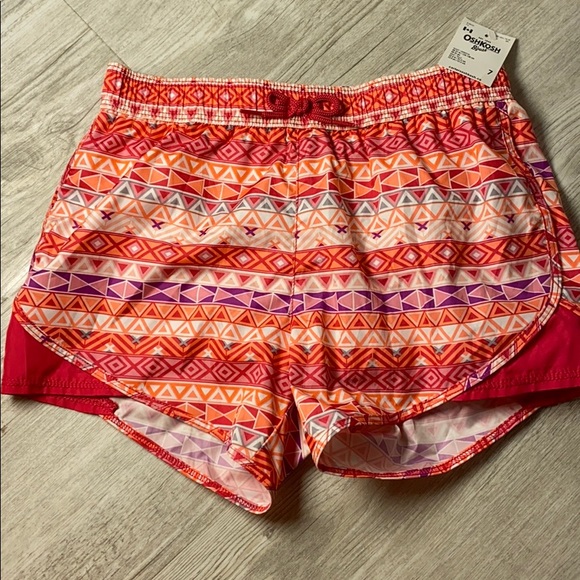 Oshkosh mesh-lined shorts bnwt size 7 - Picture 1 of 3